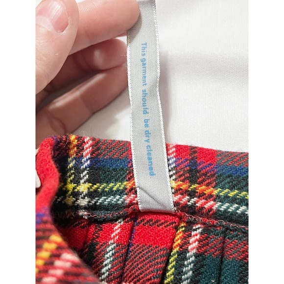 Abercrombie & Fitch x Laird Portch Vintage Tartan Plaid Skirt Wool Scotland Kilt - Picture 5 of 10